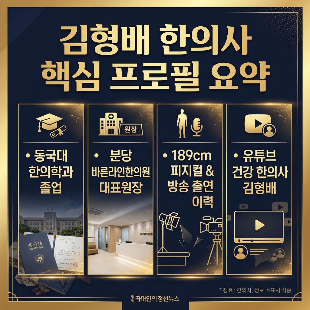 김형배 한의사 프로필 인포그래픽 카드뉴스