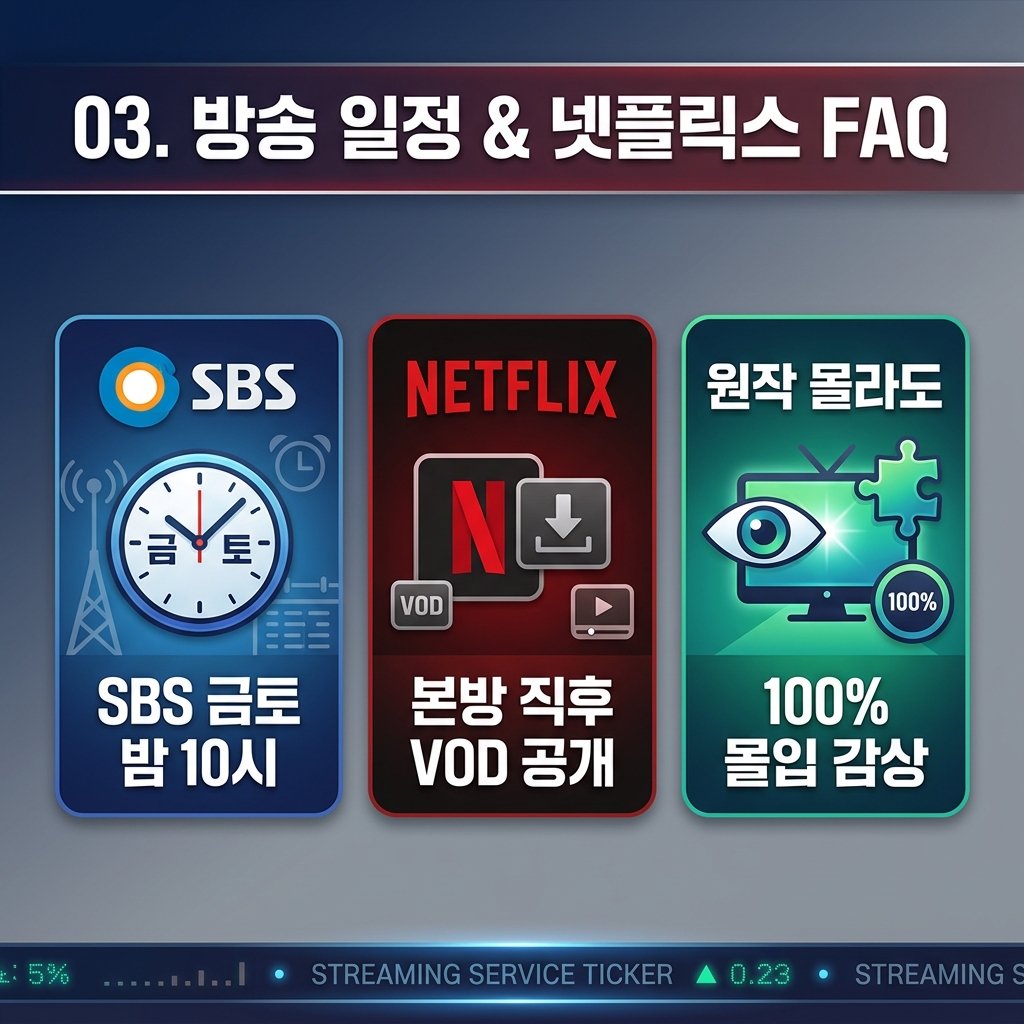 김부장 카드뉴스 3 - 방송 일정 & 넷플릭스 FAQ