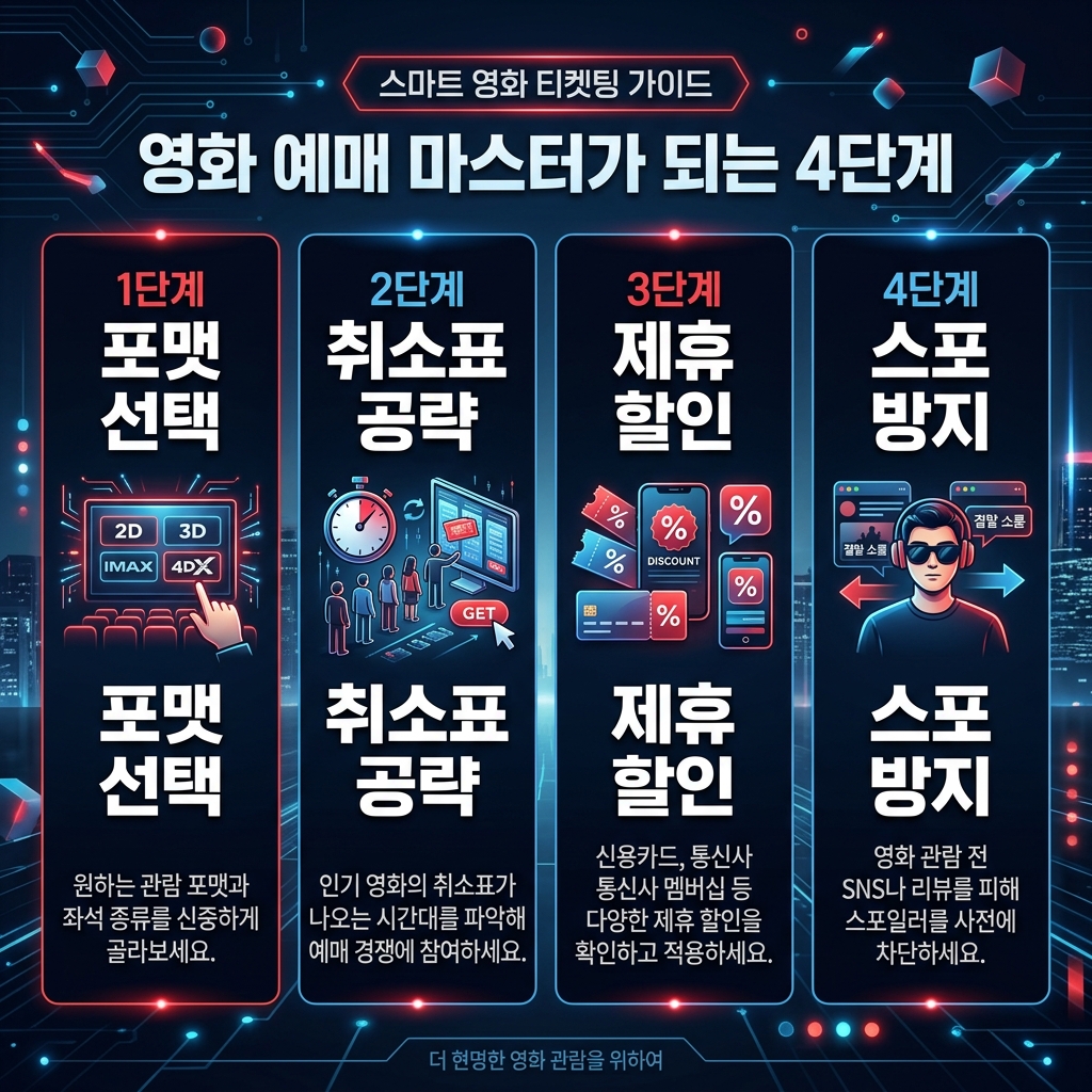 실패 없는 스파이더맨 영화 스마트 예매 4단계 가이드 카드뉴스